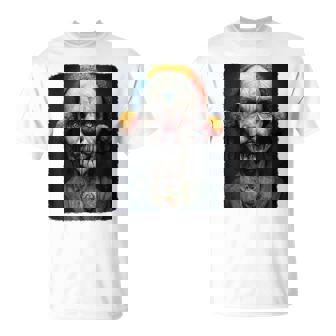 Creepy Clown Evil Scary Clown Insane Horror Halloween T-Shirt - Monsterry