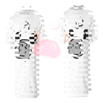 Cute Pig Animal Face Disguise Costume Swine Easy Halloween T-Shirt - Monsterry
