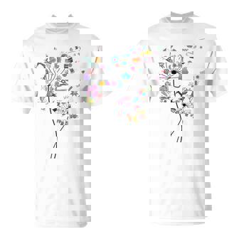 Cute Sewing Dandelion Flowers Quilting Quilter Sewer T-Shirt - Seseable