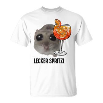 Delicious Spritzi X Sad Hamster Meme Boy Hallöchen Aperölchen T-Shirt - Geschenkecke