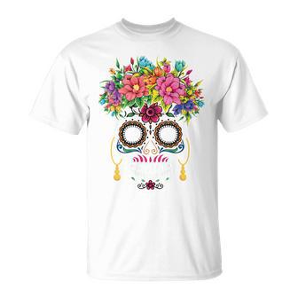 Dia De Los Muertos Costume Replacement Fancy Dress Costume Carnival T-Shirt - Geschenkecke