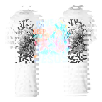Dive Deep Into Jesus Vbs 2024 Scuba Diving Underwater T-Shirt - Monsterry