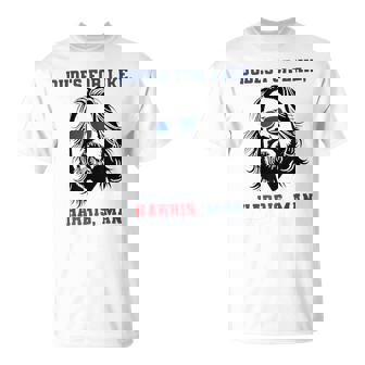 Dudes For Like Harris Man White Dudes For Harris T-Shirt | Mazezy