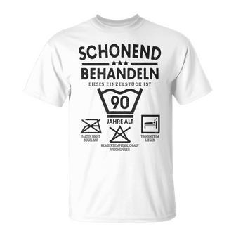 Einstück Ist 90 Jahre Schleend Treateln 90Th Birthday T-Shirt - Geschenkecke