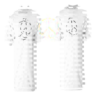 Elige Amor Y Paz Con Símbolo De Paz Manga Larga Camiseta unisex - Regaloses