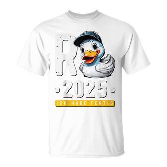 Endlich Rente Ente Ich Habe Fertig Rente 2025 Red T-Shirt - Geschenkecke