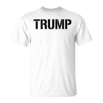 Estilo Militar De Plantilla Donald Trump 2024 Camiseta unisex - Regaloses
