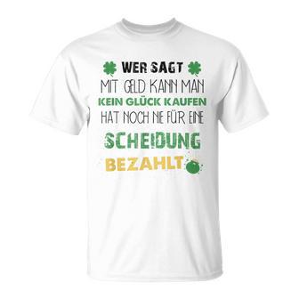 Exmann Exfrau Saying Ehe Aus Endlich Schieden Saying T-Shirt - Geschenkecke