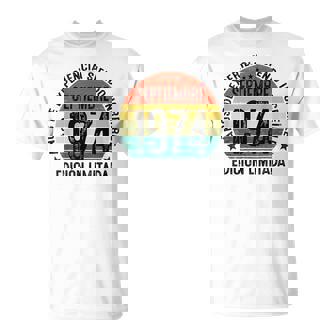 Fabricado En 1974 50 Años Cumpleaños Hombre Septiembre 1974 Camiseta unisex - Regaloses