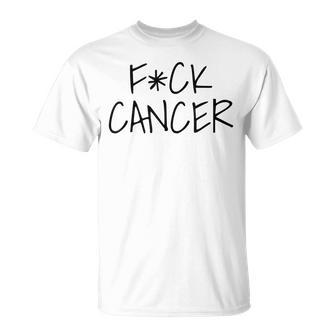Fck Cancer Cancer Chupa Apoyo De Supervivientes De Concienciación Camiseta unisex - Regaloses