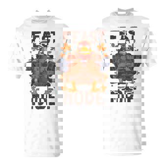 Feast Mode Weightlifting Turkey Day Thanksgiving Christmas T-Shirt - Monsterry