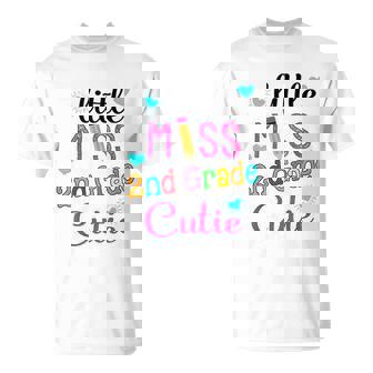 First Day Of Second Grade Little Miss 2nd Grade T-Shirt - Thegiftio UK