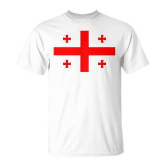 Flag Of Georgia T-Shirt - Seseable