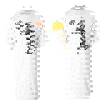 Football Skeleton Halloween Boys Football Halloween T-Shirt - Thegiftio