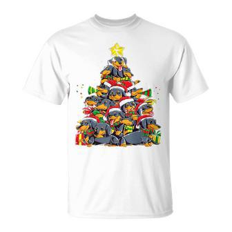 Christmas Cute Dachshund Christmas Tree Dog T-Shirt - Geschenkecke