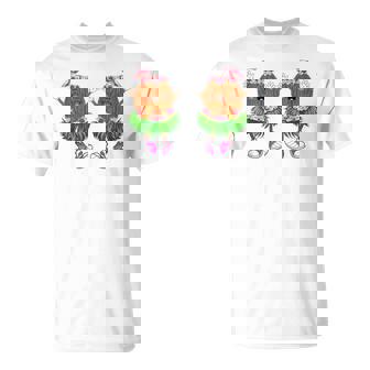 Coconut Bra Hawaiian Tropical Beach Vibes Summer Girls T-Shirt | Mazezy