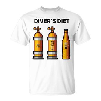 Diving For Diving Diet Beer Blue T-Shirt - Geschenkecke