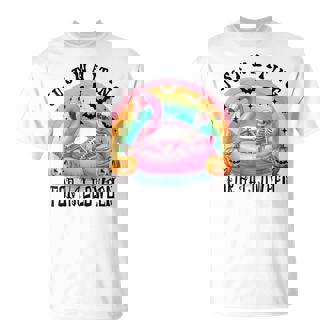 Just Waiting On Halloween Summer Tops Skeleton Clothes T-Shirt - Monsterry