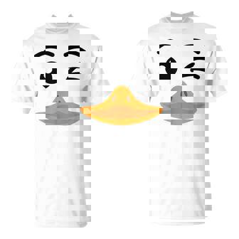 Lazy Easy Duck Face Costume For Diy Halloween Party T-Shirt - Monsterry