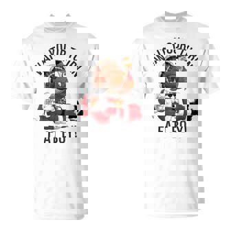 Thanksgiving Turkey Vs Santa Humorous Holiday T-Shirt - Monsterry