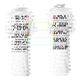 Xmas Too Hot Ugly Christmas Sweaters Family T-Shirt | Mazezy