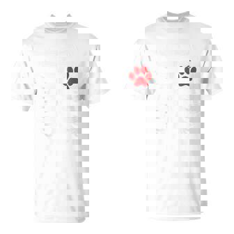 Xray Halloween Costume Rib Cage Skeleton Dog Cat Paw T-Shirt - Monsterry