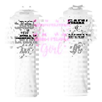 Grandma Of The Birthday Girl Mouse Family Matching Grandma T-Shirt - Thegiftio UK