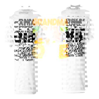 Grandma Of The Birthday Wild One Safari Boy Family Matching T-Shirt - Thegiftio