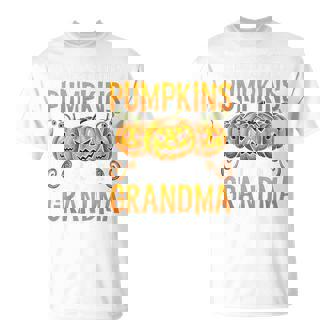 Grandma Halloween The Cutest Little Pumpkins Call Me Grandma T-Shirt - Monsterry