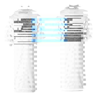 Greece Flag Greek Republic Athens Thessaloniki Mediterranean T-Shirt - Monsterry