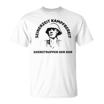 Grenztruppen Der Ddr Der Nva Seinerzeit Combat Ready T-Shirt - Geschenkecke