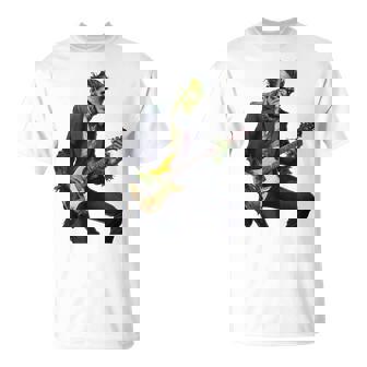 Halloween Cool Monster Playing Electric Guitar T-Shirt | Seseable UK
