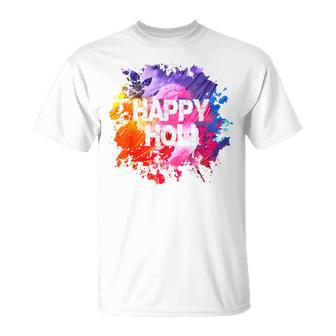 Happy Holi Festival Of Colors Holi Blue T-Shirt - Geschenkecke