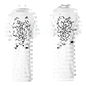 Heart Spider Web Halloween Ns Nage Girls Tween Women T-Shirt - Monsterry