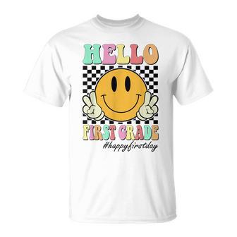Hello First Grade Back To School 1St Grade Teachers Students T-Shirt - Monsterry