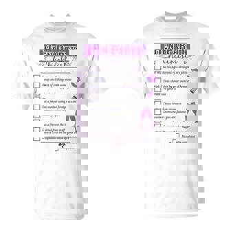 Hen Party & Bachelorette Night Checklist Bride Dares Game T-Shirt - Monsterry