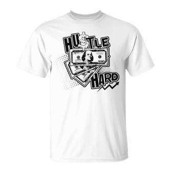 Hustle Hard Streetwear Casual Summer Graphics Hipster T-Shirt - Monsterry UK