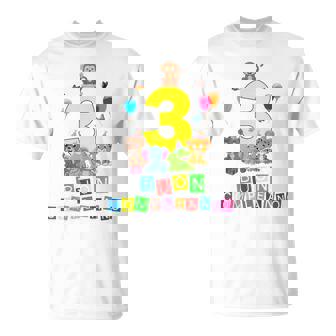 Idea Regalo Maglia Con Animali Selvatici Festa 3° Compleanno Maglietta - Novitaregali