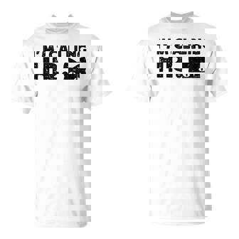 I'm Calling HR Cat Peeking Vintage T-Shirt - Monsterry