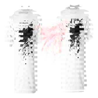 I'm Ok Bloody Blood Splatter Blood Stained Halloween T-Shirt - Thegiftio UK