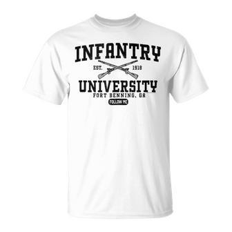 Infantry University Fort Benning Ga Army Grunt School T-Shirt - Monsterry CA