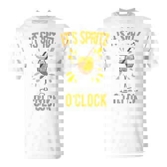 It's Spritz O'clock Aperol Spritz Hype Reloj Con Texto En Alemán Camiseta unisex - Regaloses