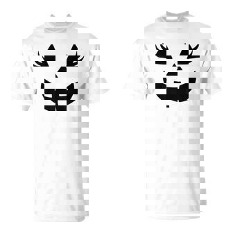 Jack O Lantern Face Pumpkin Eyelashes Halloween Women Girls T-shirt - Monsterry