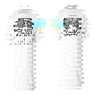 Kaanapali Beach Hawaii Palm Tree Sunglasses Souvenir T-Shirt - Thegiftio UK