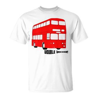 Kids Double Decker Red Bus T-Shirt Boys Girls British Europe T-Shirt - Monsterry UK