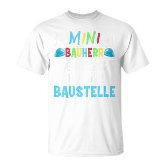 Kinder Alles Gute Zum Richtfest Mini Bauherr 2023 House Building T-Shirt - Geschenkecke