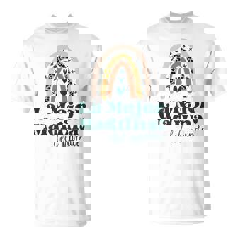 La Mejor Madrina Del Mundo Lindo Boho Rainbow Madrina Camiseta unisex - Regaloses
