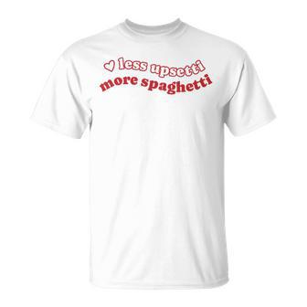 Less Upsetti Mehr Spaghetti T-Shirt - Geschenkecke