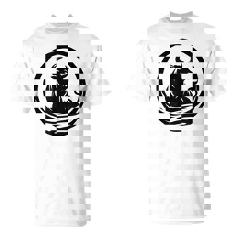 Logo Straker Toro In Bianco E Nero Maglietta - Novitaregali