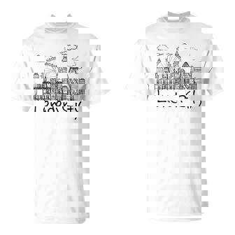 London I Love London London Skyline Landmarks T-Shirt - Thegiftio UK
